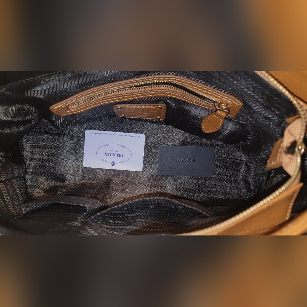 Prada brown cognac handbag - Picture 11 of 12